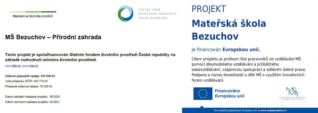 Podpořený projekt MŠ Bezuchov